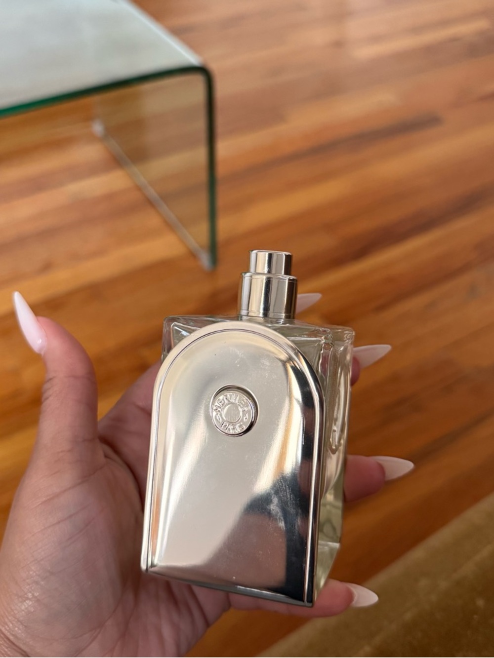 Hermes Silver Mirrored Bottle Women’s Bath & Body